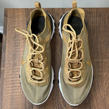Load image into Gallery viewer, Size 6 Nike React Element 55 'Metallic Gold' Tennis Shoes
