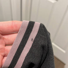 Load image into Gallery viewer, Size 7 (3XL ) Ted Baker London Mens Dark Gray &amp; Purple Stripe Polo Shirt
