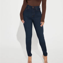 Load image into Gallery viewer, Size 15 Fashion Nova NWT Classic High Waist Skinny Jeans Dark Wash Denim
