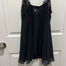 Load image into Gallery viewer, Medium Victoria’s Secret Vintage Navy Blue/ Black Lace Babydoll Lingerie Top
