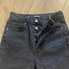 Load image into Gallery viewer, Size 2 Wild Fable Super High Rise Slim Straight Distressed Black Denim Jeans
