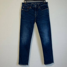 Load image into Gallery viewer, Size 28x30 American Eagle Mens Airflex Plus Dark Wash Denim Jeans
