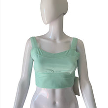 Load image into Gallery viewer, Size 10 Lululemon NWT Var-City Long Line Bra Sea Mist Mint
