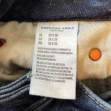 Load image into Gallery viewer, Size 28x30 American Eagle Mens Airflex Plus Dark Wash Denim Jeans

