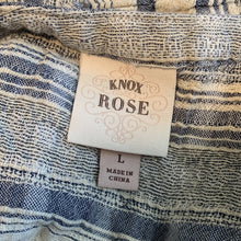 Load image into Gallery viewer, Large Knox Rose Boho Striped V Neck Top
