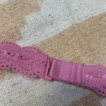 Load image into Gallery viewer, Size Small Victoria's Secret Mauve Pink Lace Halter Bralette
