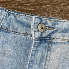 Load image into Gallery viewer, Size 27 Altar’d State Two Toned Blue Denim Cut Off Shorts
