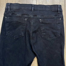 Load image into Gallery viewer, Size 30 A Loves A Boutique Black Denim Raw Hem Bell Bottom Flare Jeans
