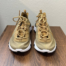 Load image into Gallery viewer, Size 6 Nike React Element 55 'Metallic Gold' Tennis Shoes
