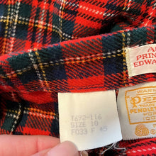 Load image into Gallery viewer, Size 10 Pendleton Vintage Plaid Authentic Prince Charles Edward Stewart Tartan Skirt
