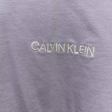 Load image into Gallery viewer, Large Calvin Klein Purple Embroidered Logo Raw Hem Sweatshirt Top
