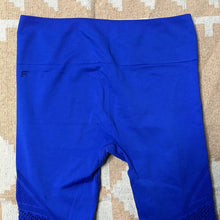 Load image into Gallery viewer, Large Fabletics Blue High Waisted Perforated Cut Out Leggings
