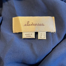 Load image into Gallery viewer, Size 6 Anthropologie Elevenses Navy Blue Velvet Halter Neck Jumpsuit
