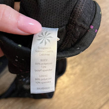 Load image into Gallery viewer, Medium Athleta Black Multicolor Double Dare Sports Bra
