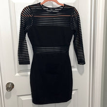 Load image into Gallery viewer, Size XXS Lulus Perfect Mesh Black Bodycon Dress
