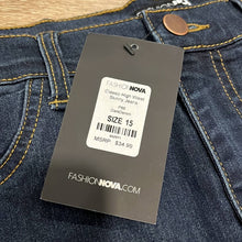 Load image into Gallery viewer, Size 15 Fashion Nova NWT Classic High Waist Skinny Jeans Dark Wash Denim
