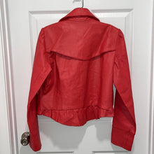 Load image into Gallery viewer, Size 10 Spiegel Vintage Western Red Leather Jacket
