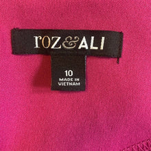 Load image into Gallery viewer, Size 10 Roz &amp; Ali NWOT Magenta Floral Skater Dress
