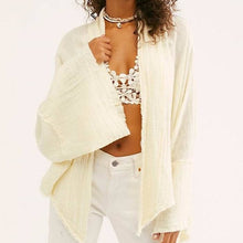 Load image into Gallery viewer, Sz M/L Free Ppl NWT Boho Ivory Cream Azalea Kimono
