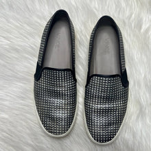 Load image into Gallery viewer, Sz 7.5 VINCE Black &amp; White Slip On Sneakers
