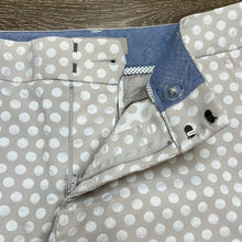 Load image into Gallery viewer, Sz 6 Banana Republic Hampton Fit Tan &amp; White Polka Dot Printed Dress Pants
