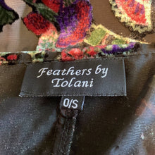 Load image into Gallery viewer, One Size Anthropologie Feathers By Tolani Crushed Velvet Floral Cover
