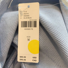 Load image into Gallery viewer, Size Medium Anthropologie NWT Light Blue One Shoulder Ribbed Ruffle Top
