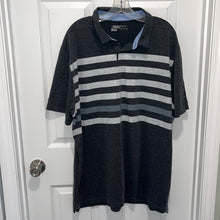 Load image into Gallery viewer, Size XXL Nike Men’s Plus Golf Standard Fit Gray Stripe Short Sleeve Polo Shirt
