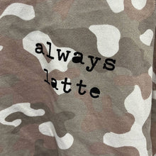 Load image into Gallery viewer, Size 2X Terra &amp; Sky Camo Print Always Latte Plus Size Raw Hem Sweatshirt
