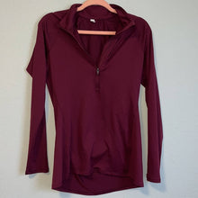 Load image into Gallery viewer, Small Under Armour Dark Magenta Quarter Zip Up Shirt
