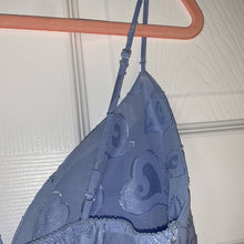 Load image into Gallery viewer, Medium Victoria’s Secret Vintage Periwinkle Blue Chemise With Hearts
