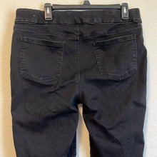 Load image into Gallery viewer, Size 14 Chicos Plus Pull On Slim Boot Cut Black Denim Jeans
