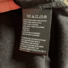 Load image into Gallery viewer, Small Urban Outfitters Black Linen Puff Sleeve V-Neck Button Shirt
