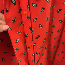 Load image into Gallery viewer, Size 24W Country Sophisticates By Pendleton NWT Plus Size Vintage Red Button Up Shirt
