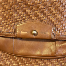 Load image into Gallery viewer, Coach Kristin Woven Brown Leather Purse
