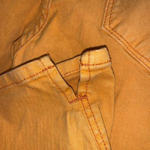 Load image into Gallery viewer, Size 29 Free People Bright Orange Cropped Slit Ankle Skinny Jeans
