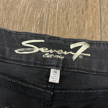 Load image into Gallery viewer, Size 16 Seven Plus Size Black HIGH RISE TUMMYLESS SKINNY JEANS
