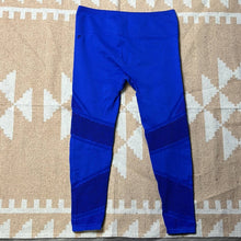 Load image into Gallery viewer, Large Fabletics Blue High Waisted Perforated Cut Out Leggings
