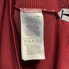 Load image into Gallery viewer, Size XL AdiPure By Adidas NWOT Red &amp; Black Stripe Short Sleeve Men’s Polo Shirt
