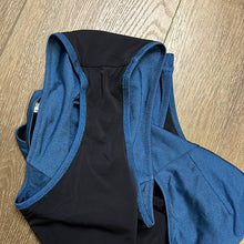 Load image into Gallery viewer, Small Solid &amp; Striped Blue One Shoulder Cut Out One Piece Swimsuit
