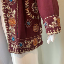 Load image into Gallery viewer, Size XL Soft Surroundings Boho BELLA COZY TOPPER - FLEECE KNIT Embroidered Cardigan

