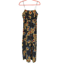 Load image into Gallery viewer, Sz 4 ASOS Black &amp; White Polka Dot Sunflower Jump Suit
