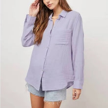 Load image into Gallery viewer, Small Rails Pastel Violet Ellis Button Up Long Sleeve Shirt
