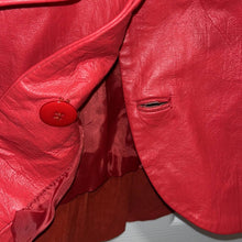 Load image into Gallery viewer, Size 10 Spiegel Vintage Western Red Leather Jacket
