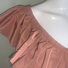 Load image into Gallery viewer, Large Express NWT Tafetta Ruffle Top Shirt
