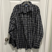 Load image into Gallery viewer, 3XL Wrangler Plus Size Mens Pearl Snap Long Sleeve Button Up Shirt
