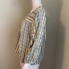 Load image into Gallery viewer, Large Knox Rose Boho Striped V Neck Top
