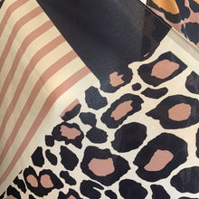 Load image into Gallery viewer, One Size Marcus Adler NWOT Navy Pink Cream &amp; Yellow Leopard Print Patchwork Kimono
