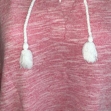 Load image into Gallery viewer, Petite Large Talbots Pink V Neck Tassel Sweater Top
