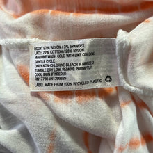 Load image into Gallery viewer, Size XXL Knox Rose Tangerine Orange Tie Dye Lace Ruffle Sleeve Top
